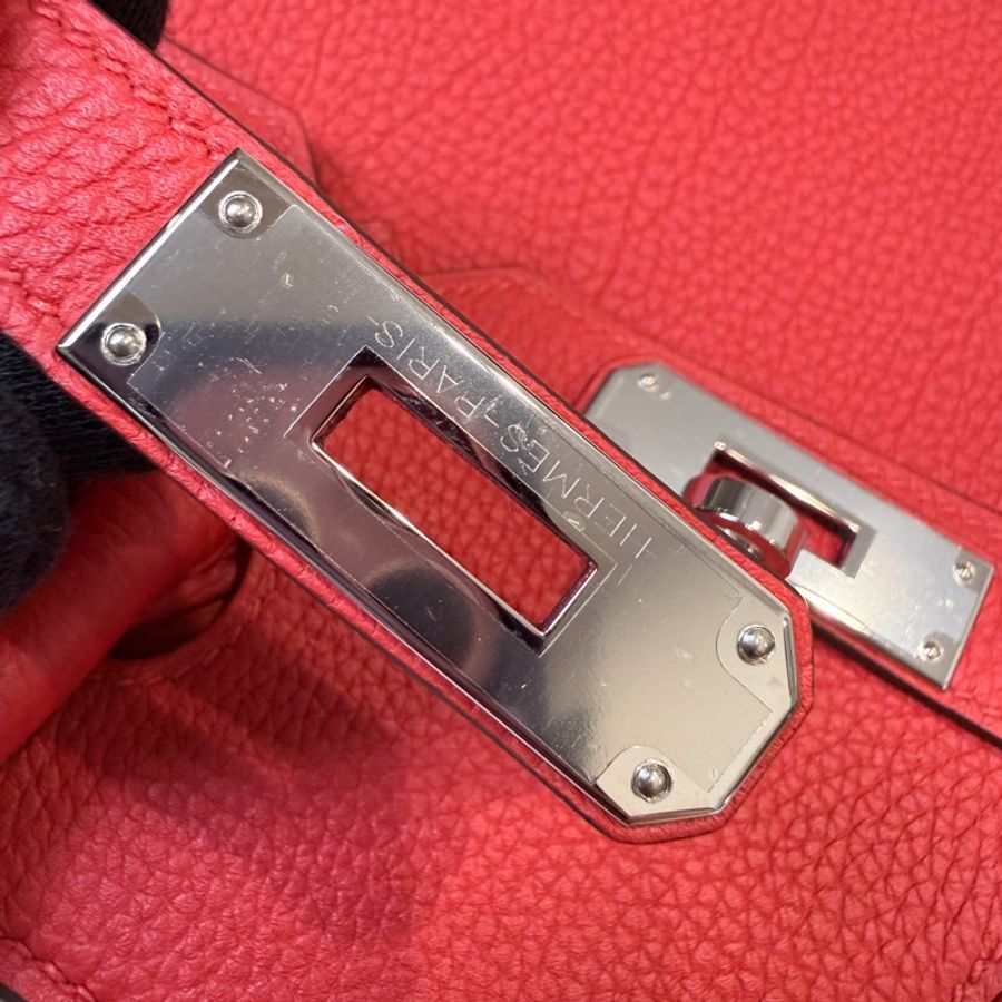 閒置新❤️Hermes✨birkin 30 bk30 紅色 D刻 有購證-30