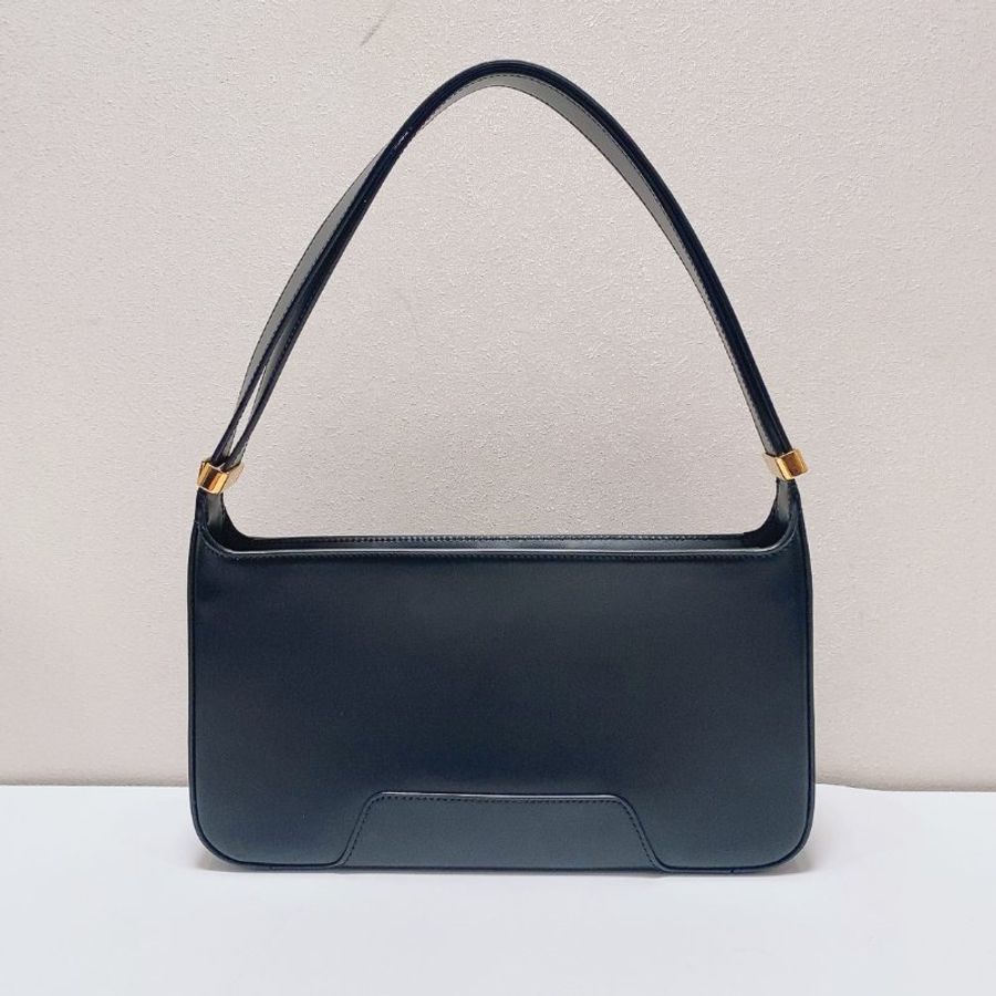 Burberry 黑金牛皮TB腋下包 27.5x5x17 99新配件塵袋-8