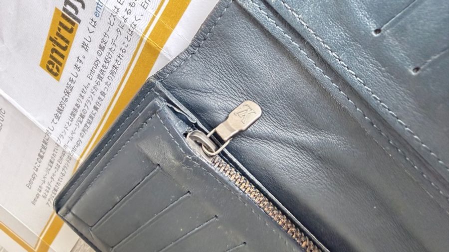 LV 黑格紋牛皮壓紋長夾Louis Vuitton-19