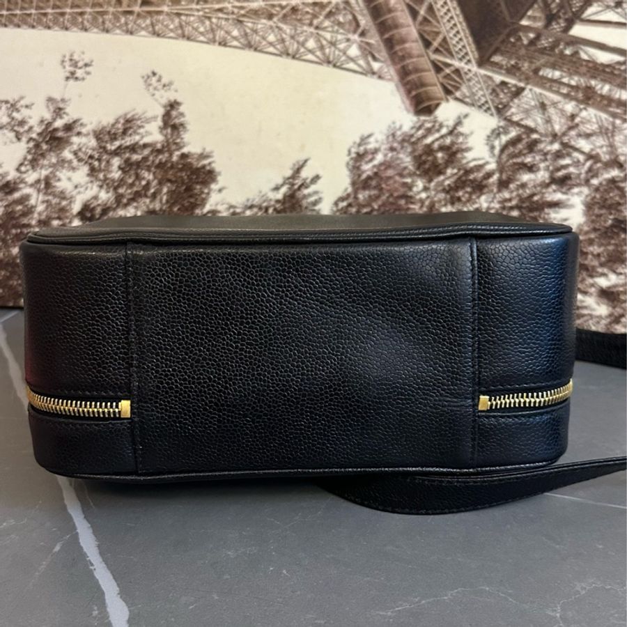 ♦️MYMluxurybag ♦️ Chanel 25cm 黒金 荔枝皮 古董袋 盒子袋 肩背袋 斜拷袋-7
