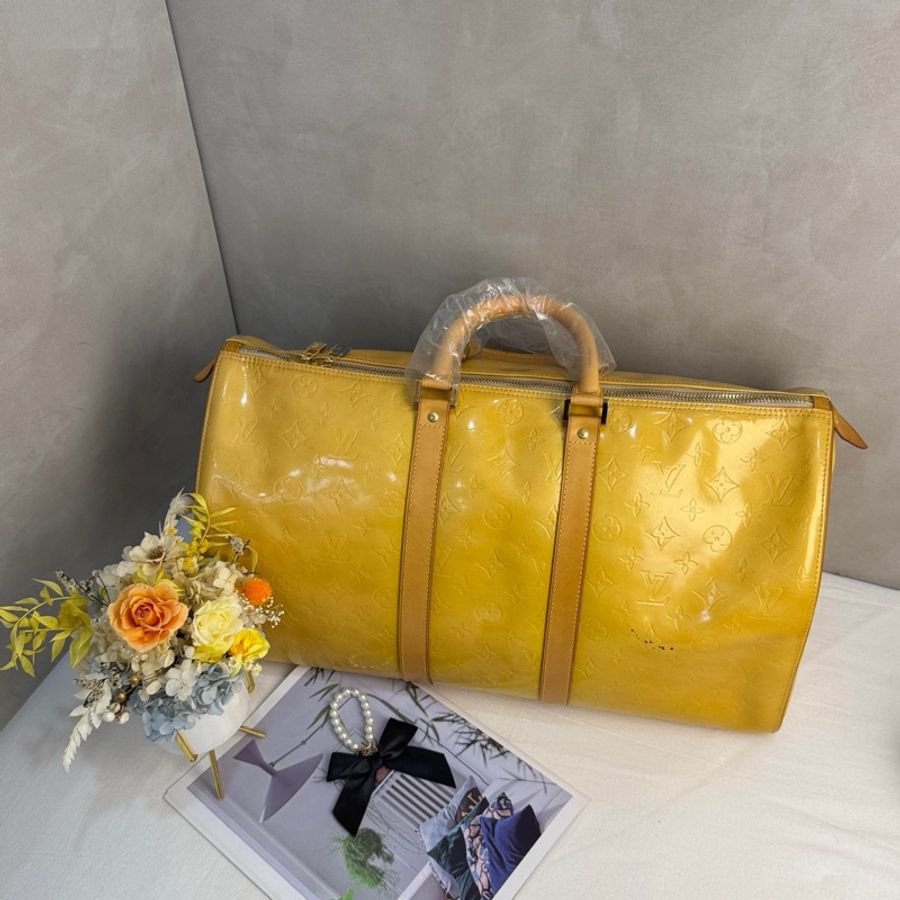 【赫蒂國際精品】 Louis Vuitton路易威登Vernis Mercer Keepall 旅行包 停產系列 vintage-0