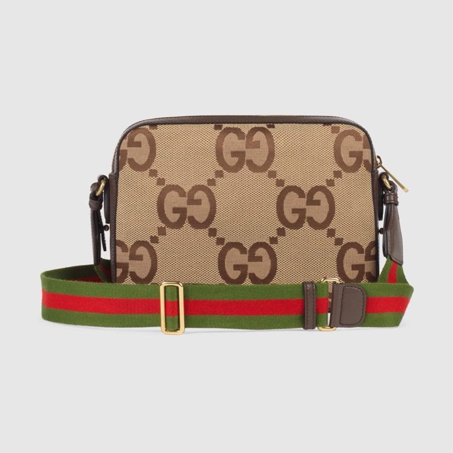 Gucci 男士 飾超級雙G圖案郵差包均碼碼常規、-1