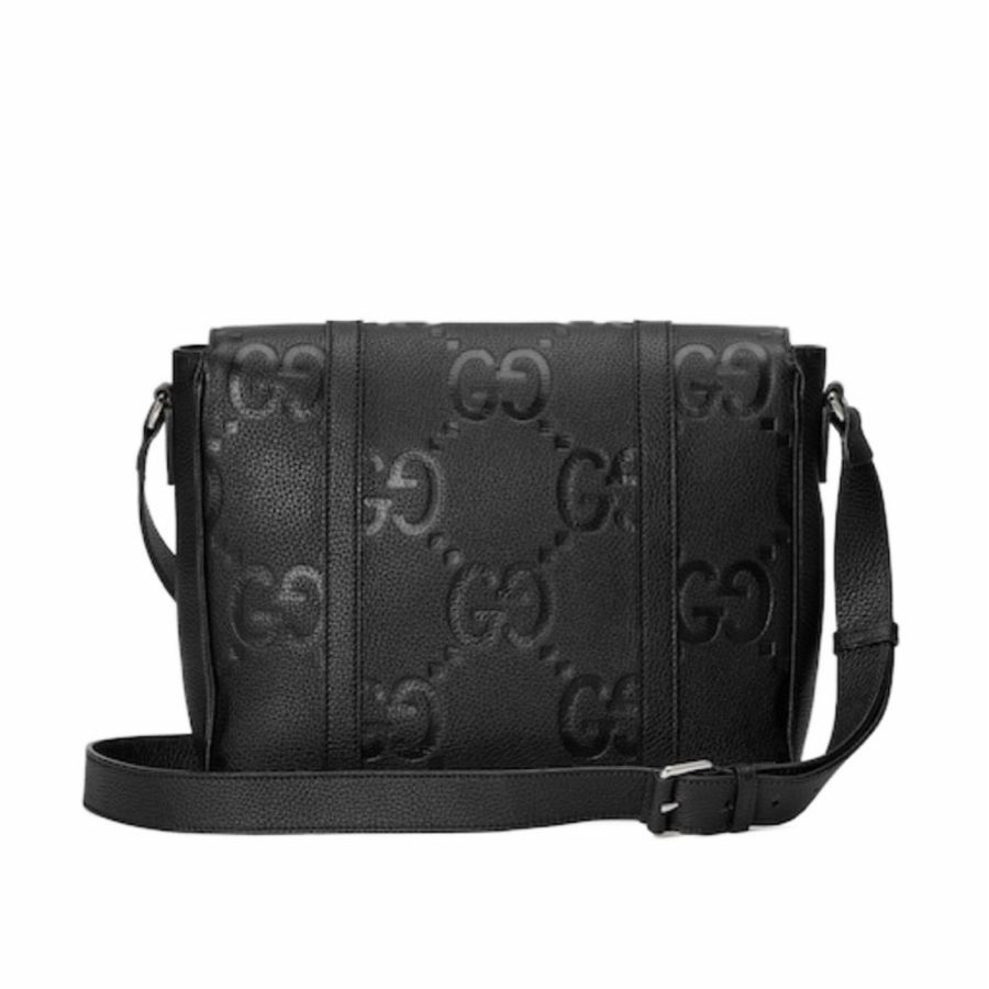 Gucci 男士 JUMBO GG 中號單肩包均碼碼中號、31cm*6cm*24.5cm-4