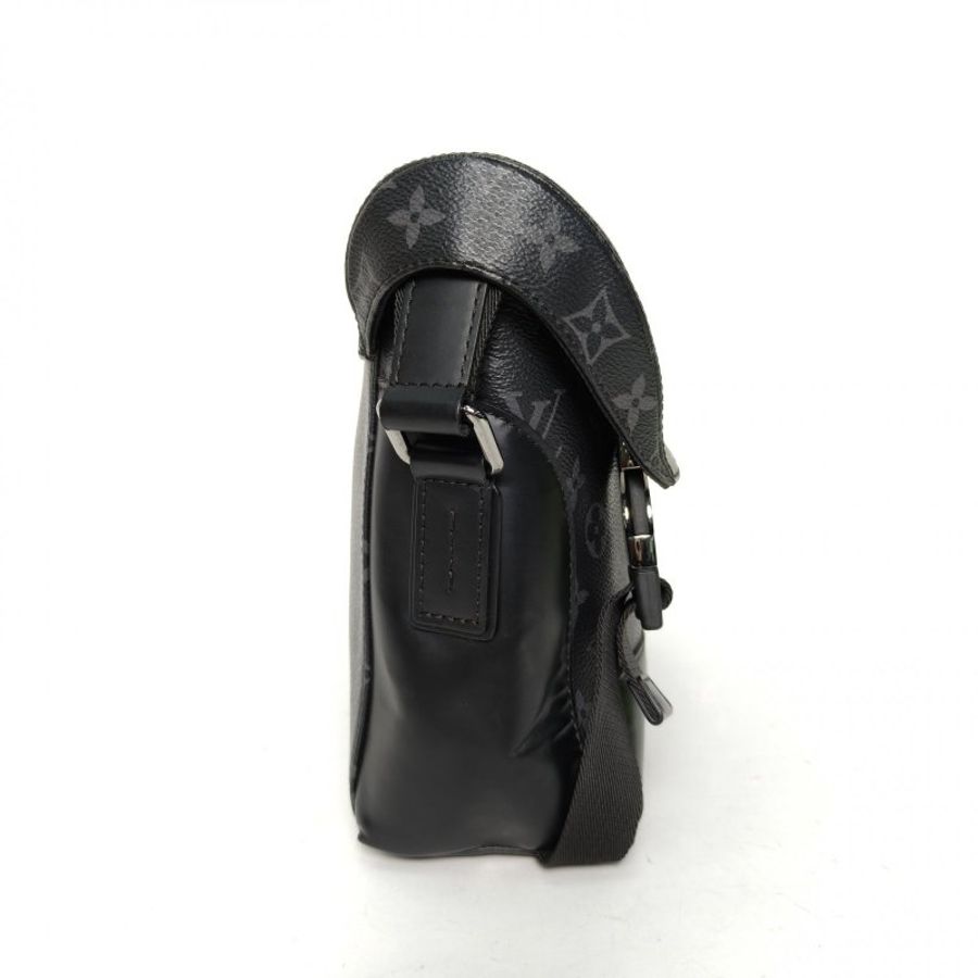 LOUIS VUITTON VOYAGER郵差包小號28黑色PVC2018肩背包-1