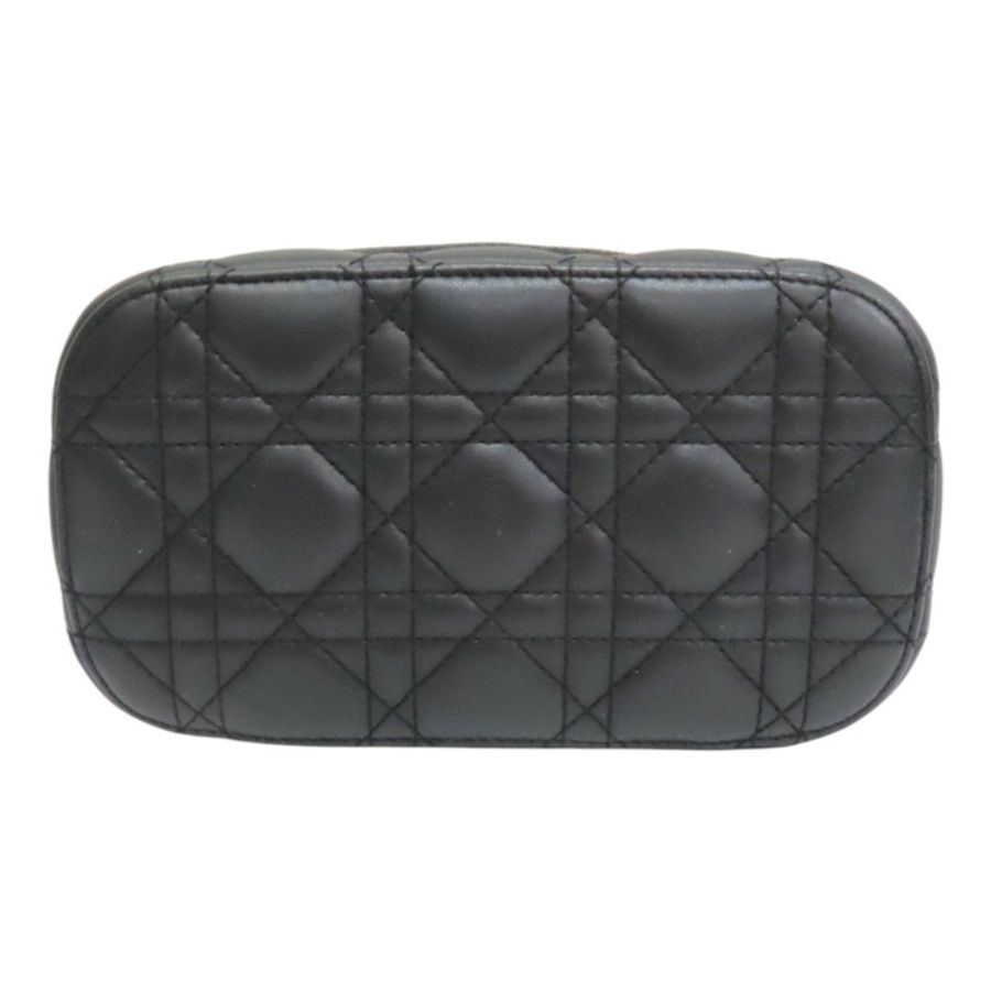 黑色 羊皮 Diortravel Vanity Case 肩背包【Dior 迪奧】 S5488UNTR-3
