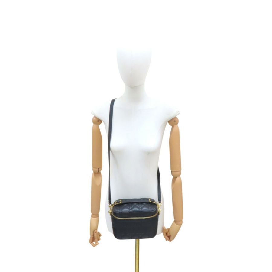 黑色 羊皮 Diortravel Vanity Case 肩背包【Dior 迪奧】 S5488UNTR-10