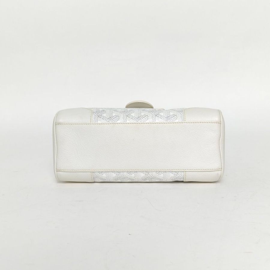 GOYARD SAIGON西貢Mini20白色牛皮/PVC肩背包-4