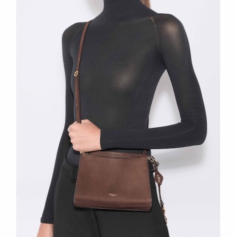 Alaia 女士 LE CLICK 磨砂皮小方包均碼碼20cm*9cm*15cm-4