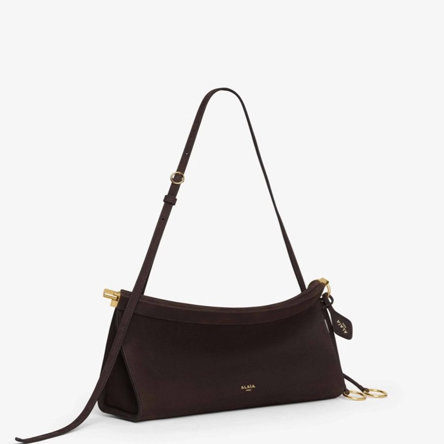 Alaia 女士 LE CLICK EAST WEST 中號磨砂皮包均碼碼30cm*9cm*14cm-3