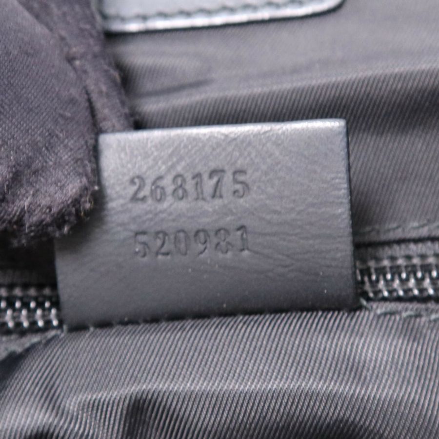 GUCCI 牛皮皮革Tote Bag銀扣手挽袋-7