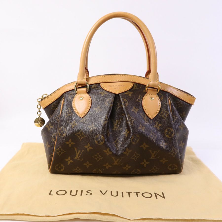 LOUIS VUITTON Monogram Tivoli PM金扣手挽袋-9