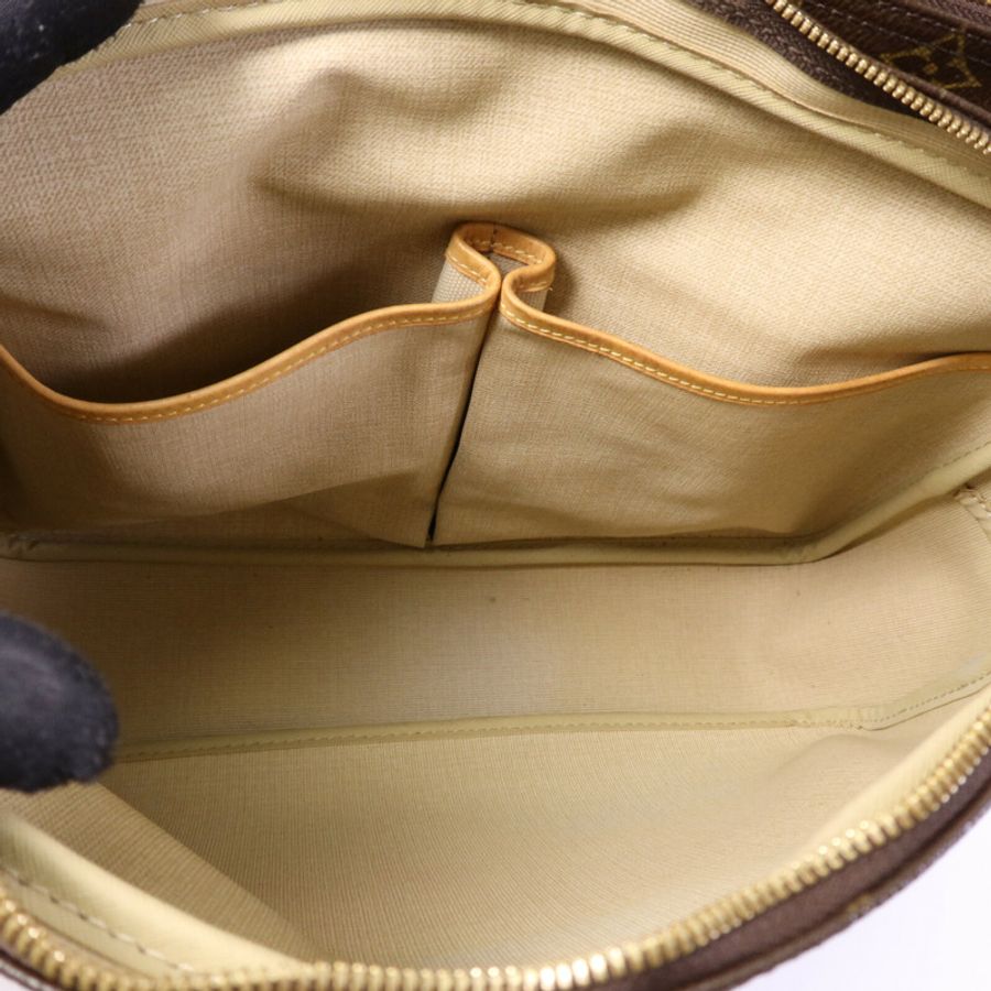 LOUIS VUITTON Monogram Reporter GM金扣肩背袋-4