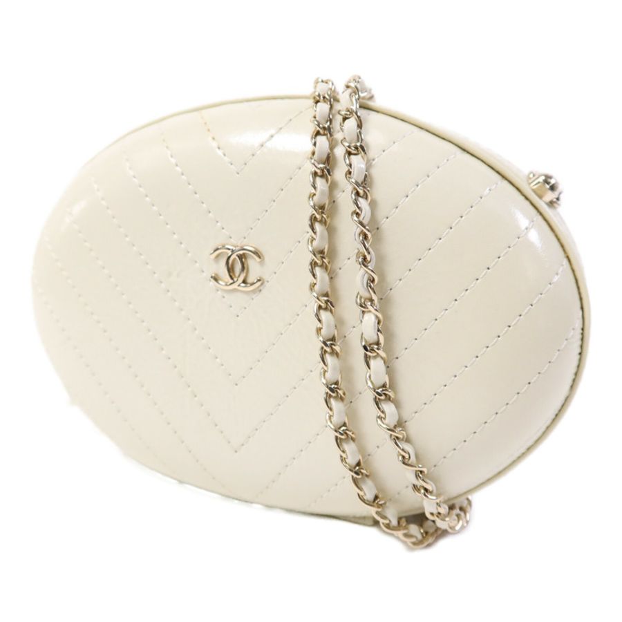 CHANEL 牛皮皮革La Pausa Evening Bag金扣鏈帶肩背袋-2