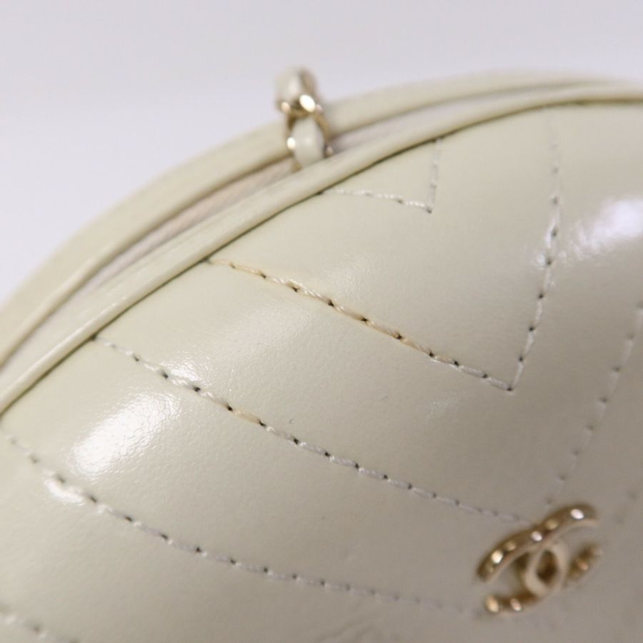 CHANEL 牛皮皮革La Pausa Evening Bag金扣鏈帶肩背袋-14