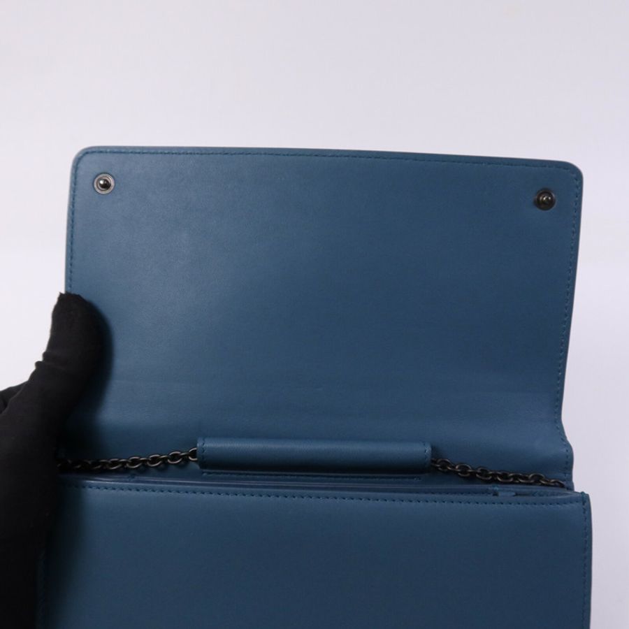 BOTTEGA VENETA 牛皮皮革WOC Shoulder bag鏈帶肩背袋-13