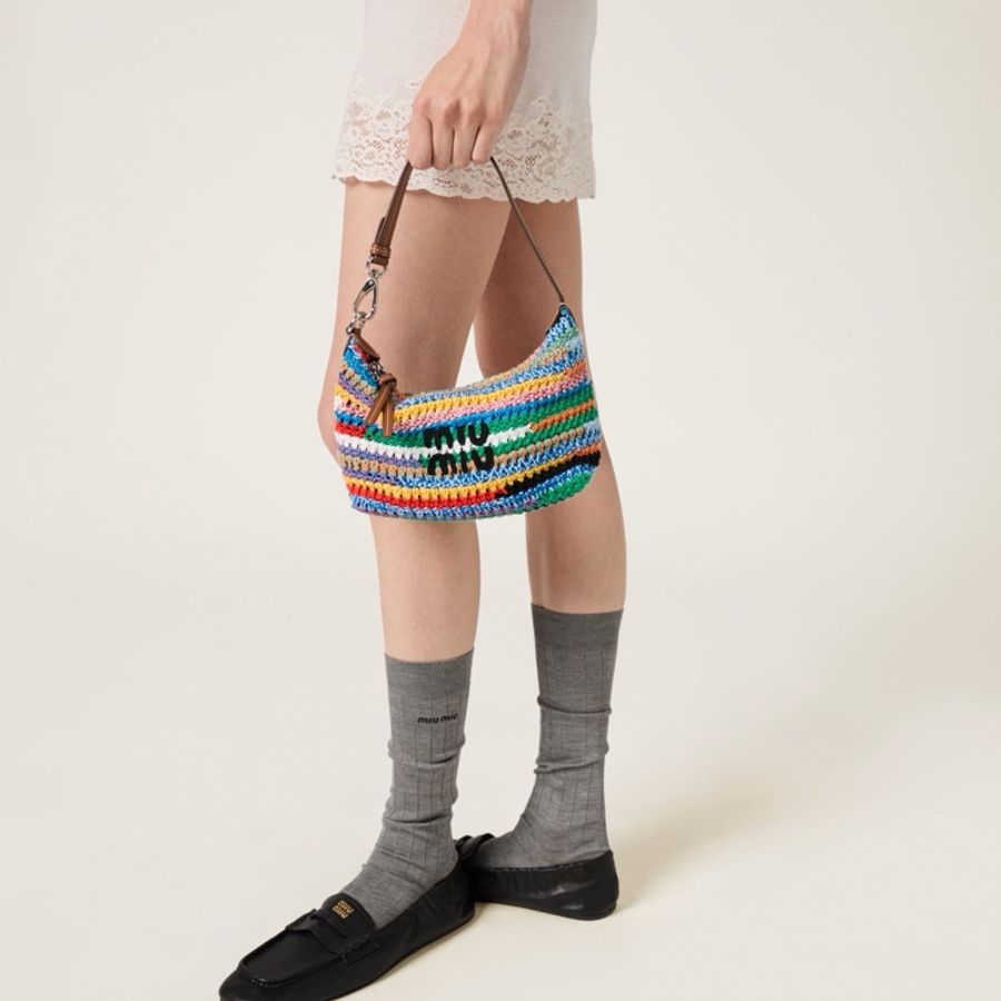 Miu Miu 女士 Logo 手提包 18.5cm*10cm*14cm-5