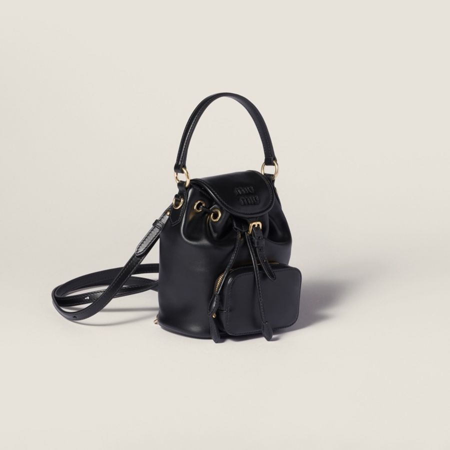 Miu Miu 女士 徽標迷你雙肩包均碼碼MINI、17cm*8cm*14cm-3