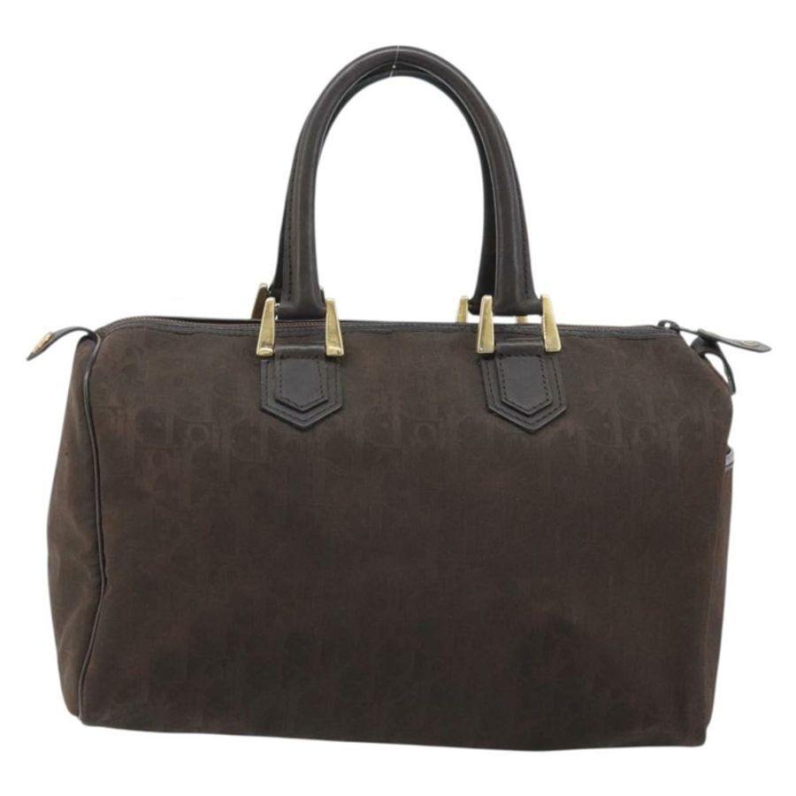 【日本直送】Christian Dior Trotter帆布手提包 棕色金色 正品 mr2225A-1