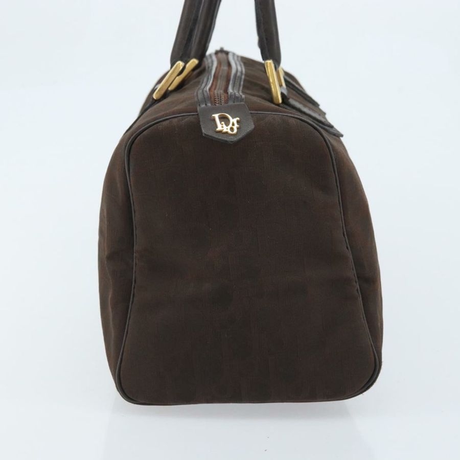 【日本直送】Christian Dior Trotter帆布手提包 棕色金色 正品 mr2225A-3
