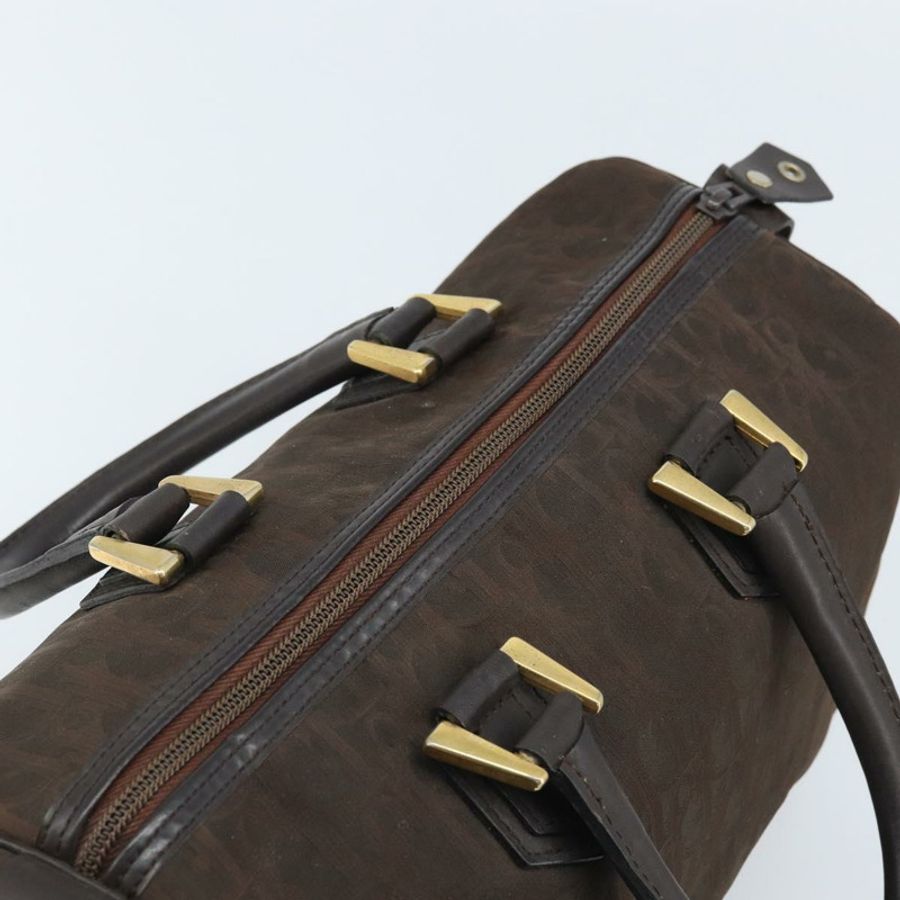 【日本直送】Christian Dior Trotter帆布手提包 棕色金色 正品 mr2225A-5
