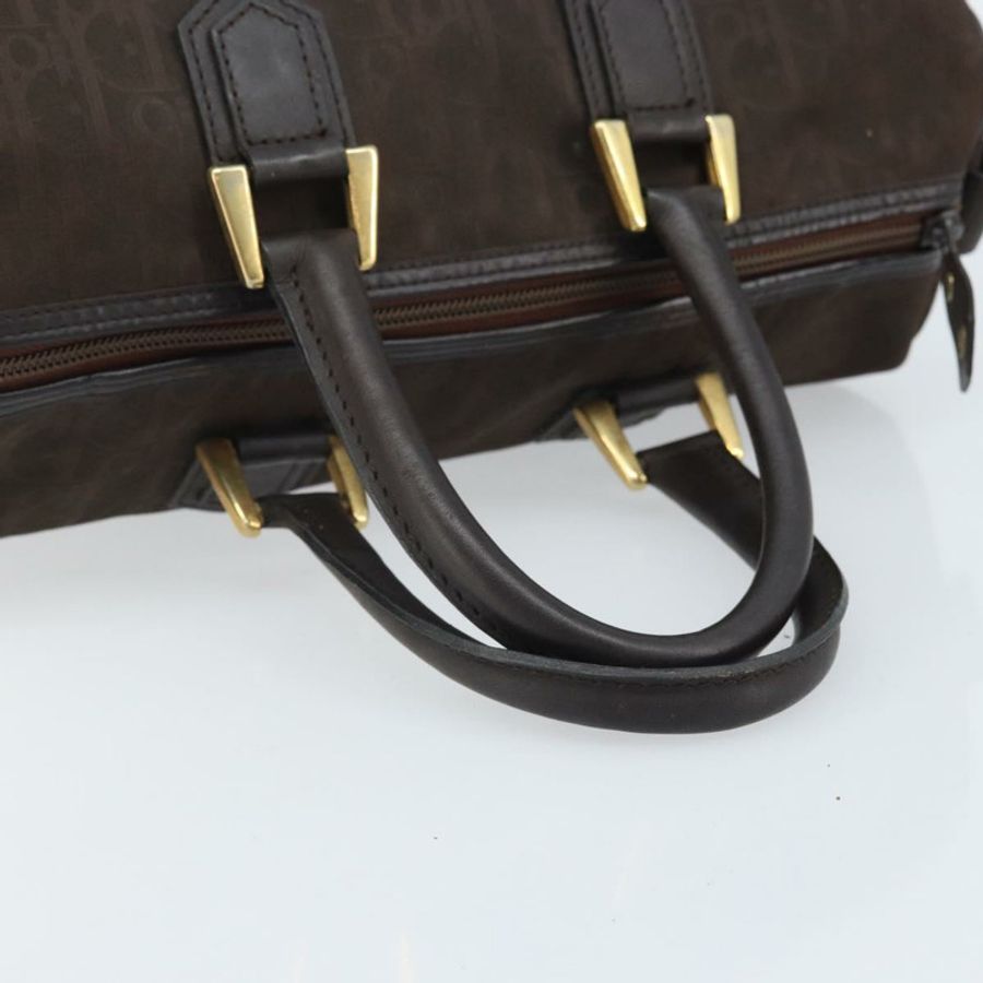 【日本直送】Christian Dior Trotter帆布手提包 棕色金色 正品 mr2225A-6