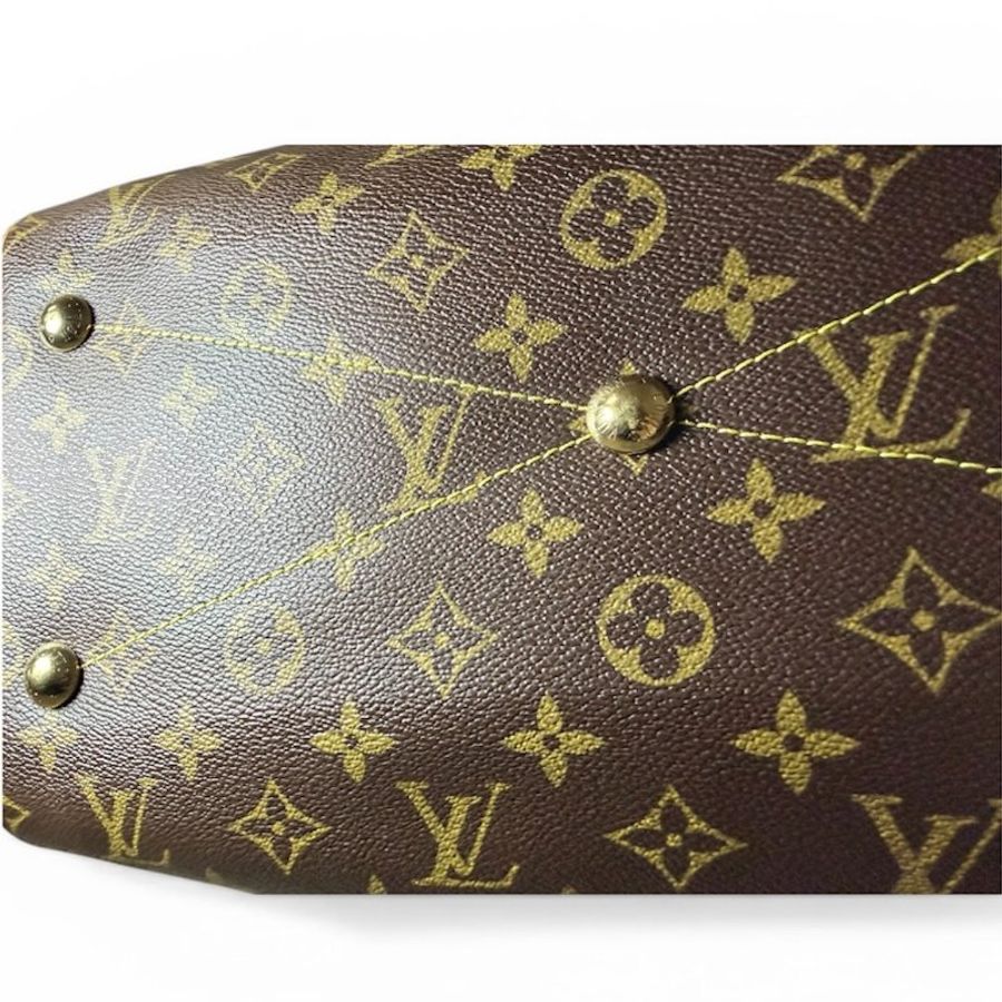 【極新品】LV Louis Vuitton Tivoli PM 經典老花褶皺手提水餃包-6