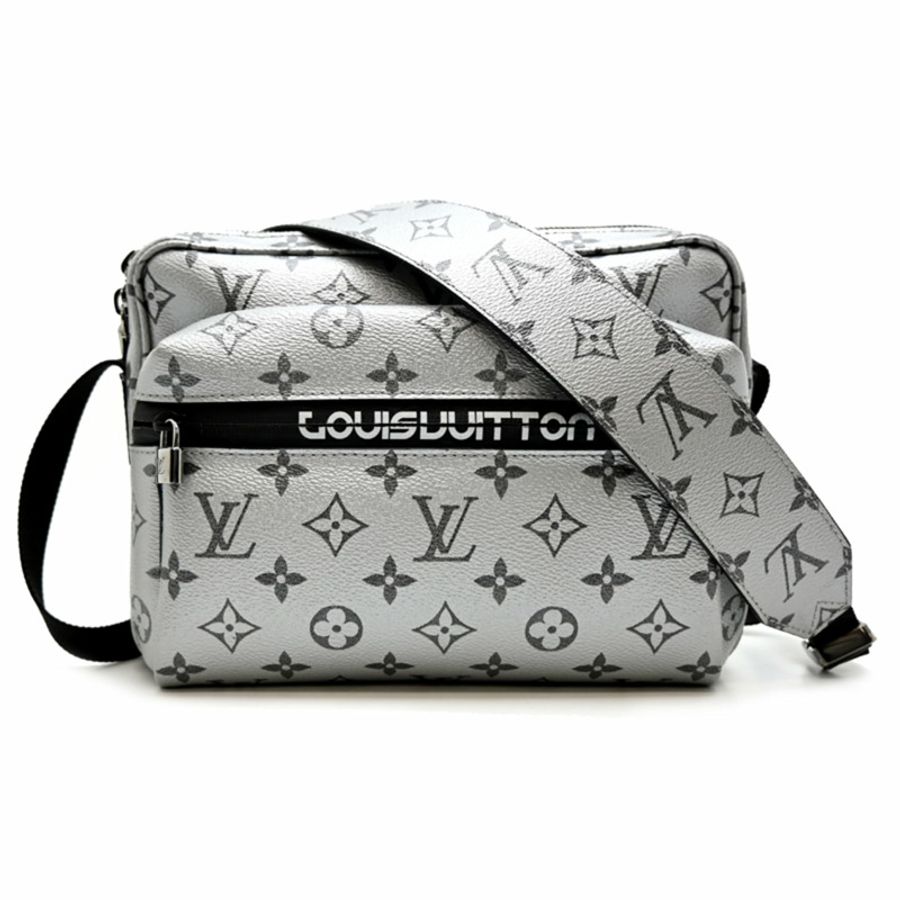 路易威登 Reflect Messenger PM 男女單肩包 M43859(已停產)Monogram 帆布銀色-0