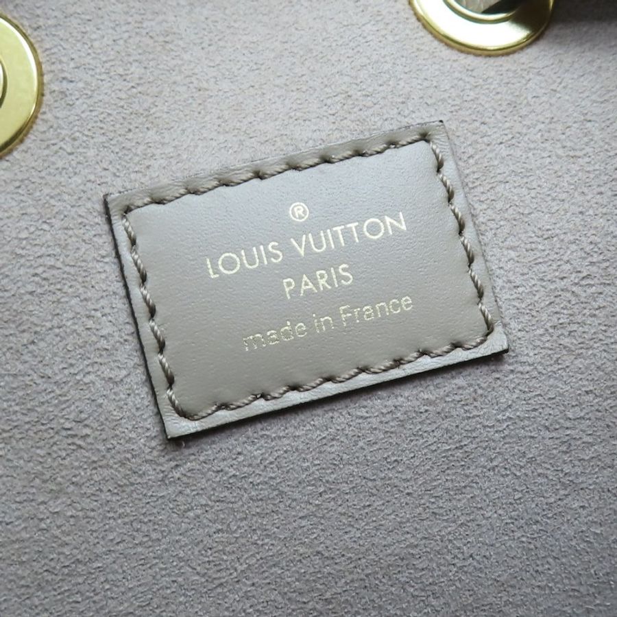 9成新 LOUIS VUITTON LV 灰色 原花牛皮 NeoNoe MM 肩背包 M45555-9