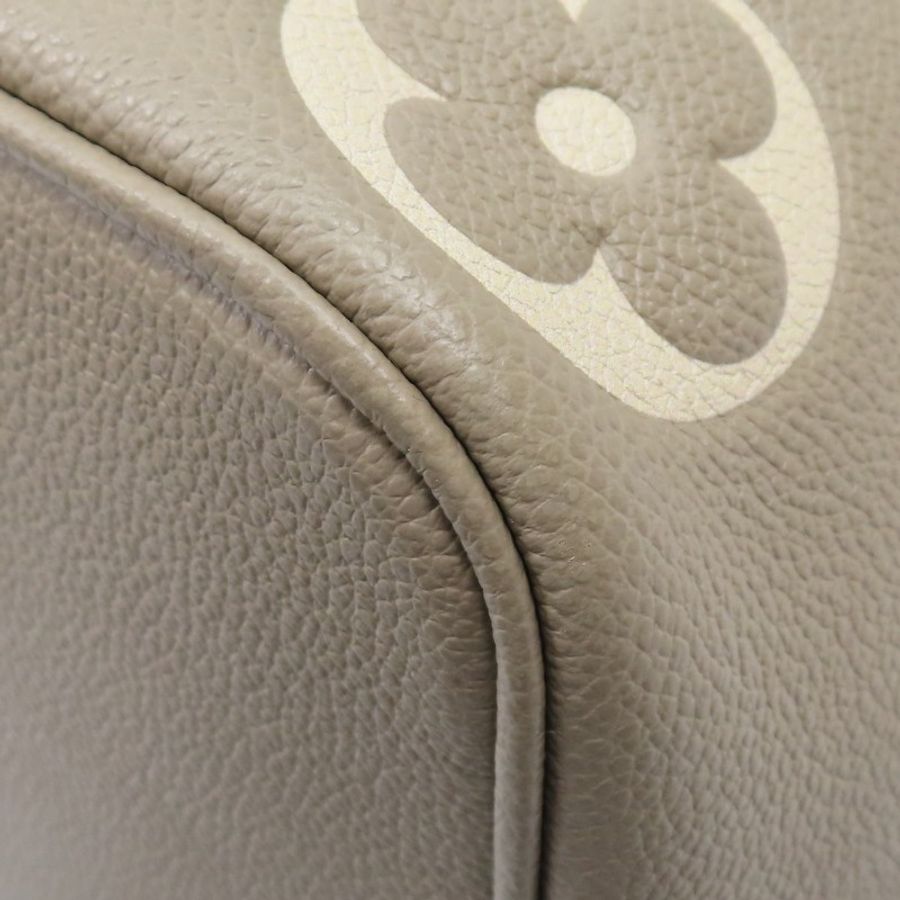 9成新 LOUIS VUITTON LV 灰色 原花牛皮 NeoNoe MM 肩背包 M45555-11