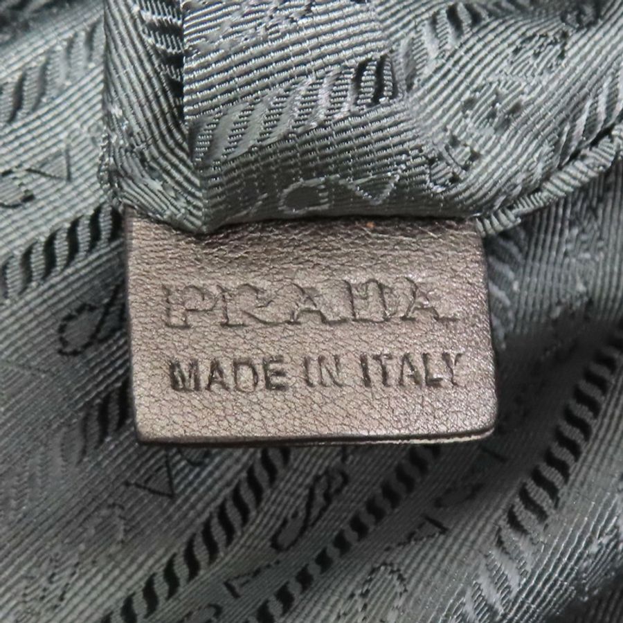 灰色 尼龍 肩背包【PRADA 普拉達】-7