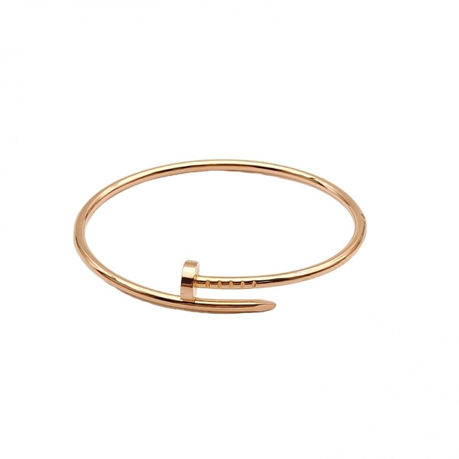 CARTIER JUSTEUNCLOU釘子手鐲細款18K玫瑰金15號-0