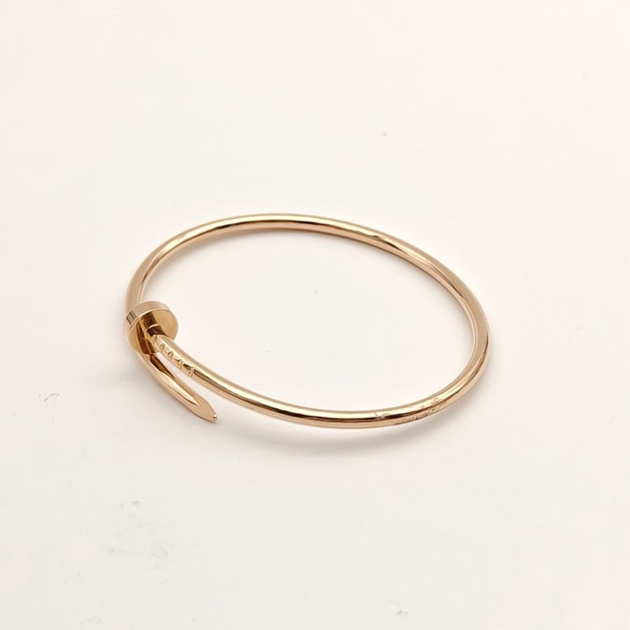 CARTIER JUSTEUNCLOU釘子手鐲細款18K玫瑰金15號-2