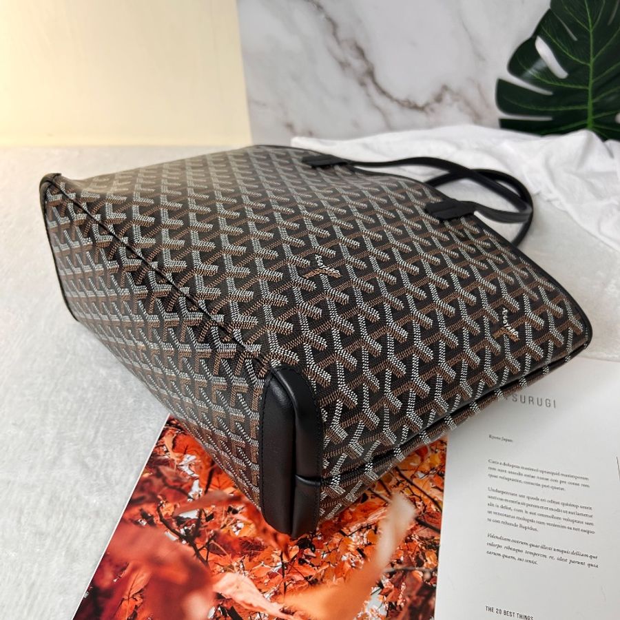 Goyard Artois 黑色老花拉鍊托特包 2022年-17