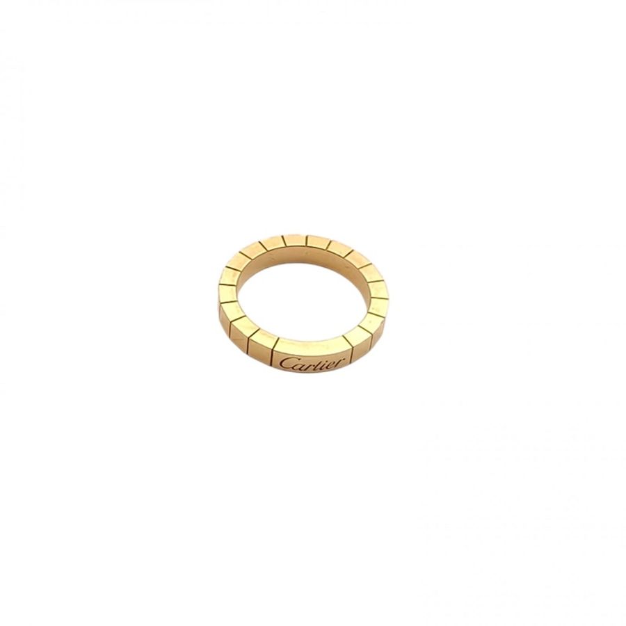 CARTIER 18K玫瑰金竹節戒指50-0