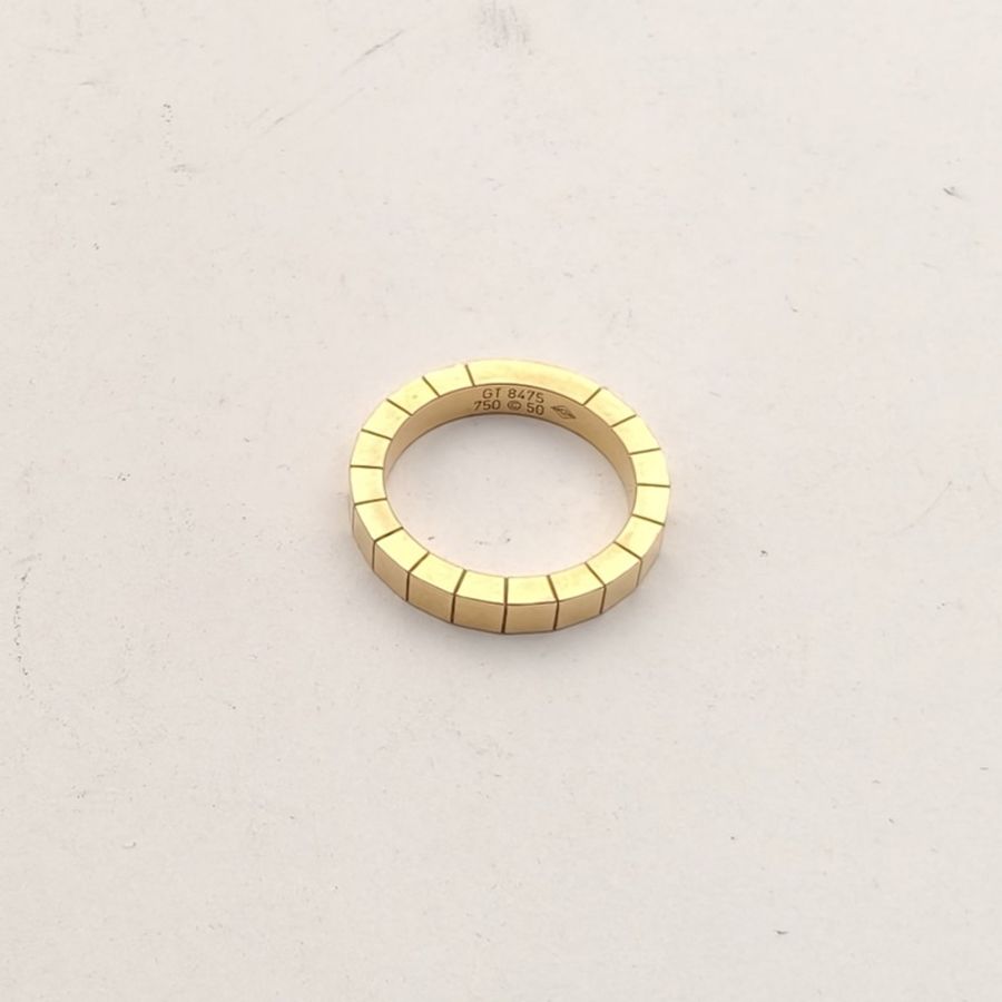 CARTIER 18K玫瑰金竹節戒指50-1