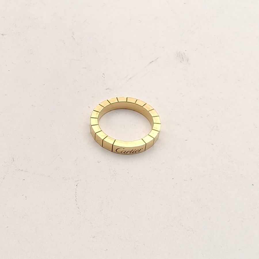 CARTIER 18K玫瑰金竹節戒指50-2