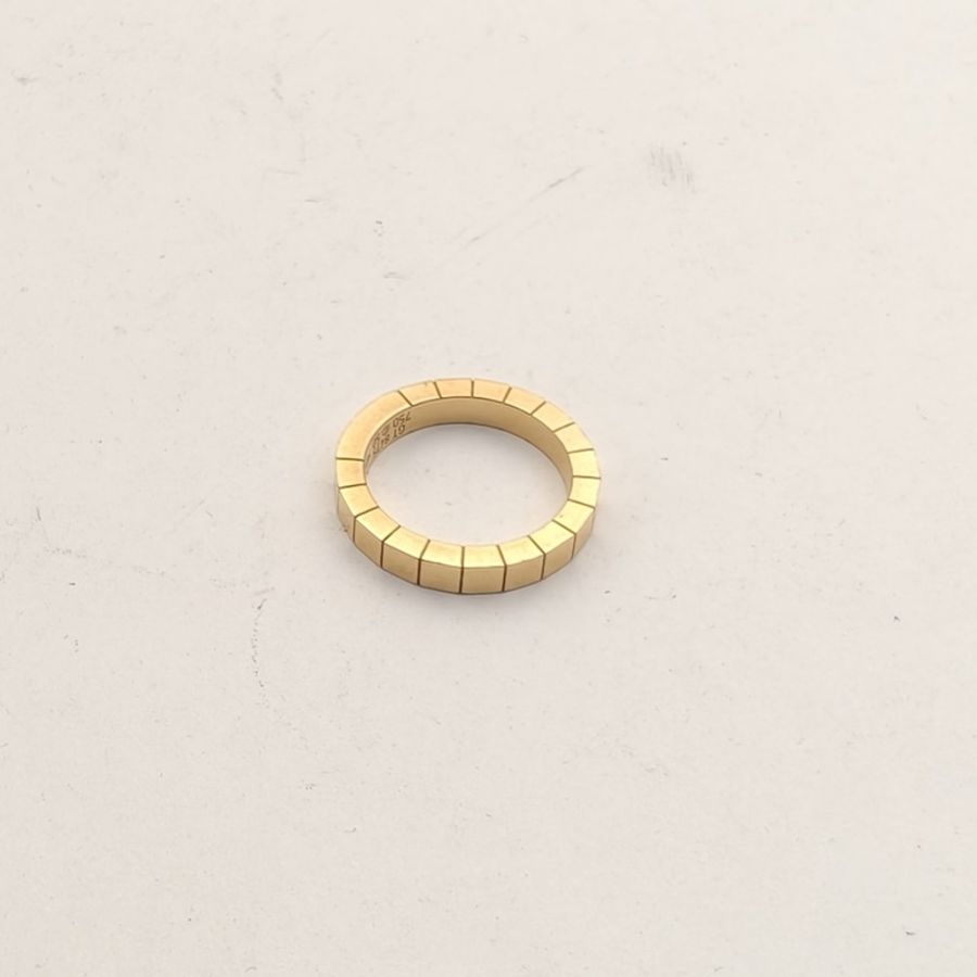 CARTIER 18K玫瑰金竹節戒指50-3