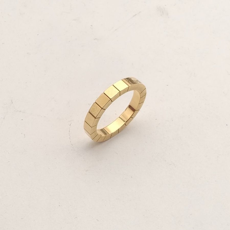 CARTIER 18K玫瑰金竹節戒指50-4