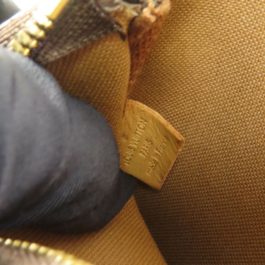 LOUIS VUITTON Monogram Multi Pochette Accessoires金扣手挽肩背兩用袋棕色-11