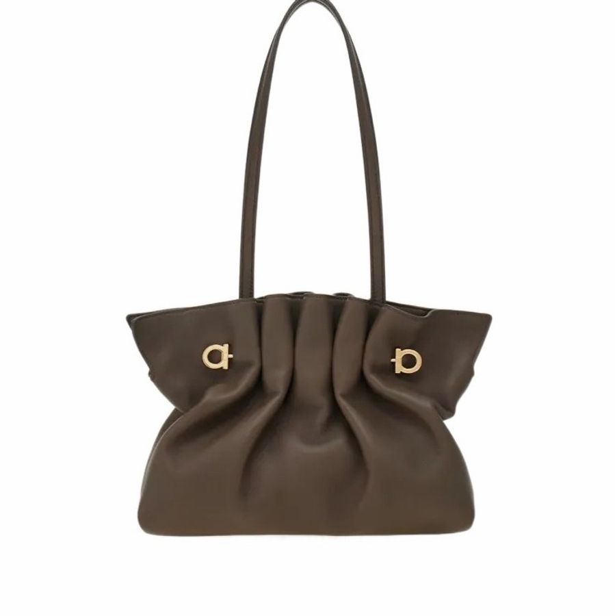Salvatore Ferragamo 女士 頂部提手單肩包均碼碼27cm*11cm*18cm-1