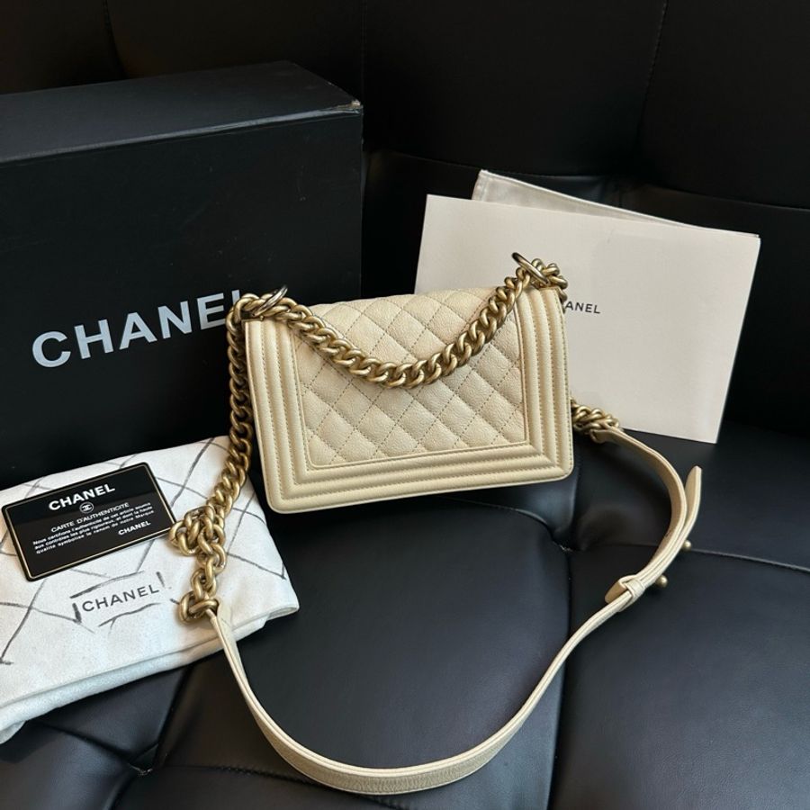 【超級新❗️全配】 Chanel Leboy20 荔枝牛皮 (專櫃228,800)-1