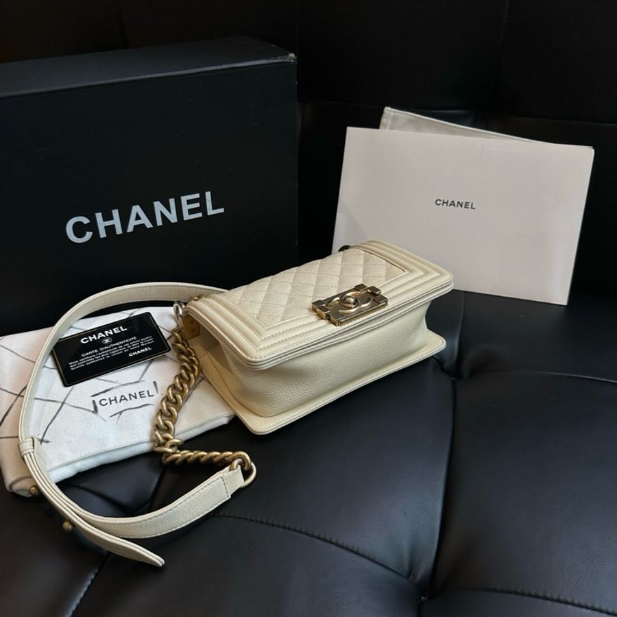 【超級新❗️全配】 Chanel Leboy20 荔枝牛皮 (專櫃228,800)-4