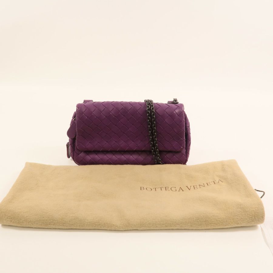 BOTTEGA VENETA 牛皮皮革Shoulder Bag鏈帶肩背袋-9