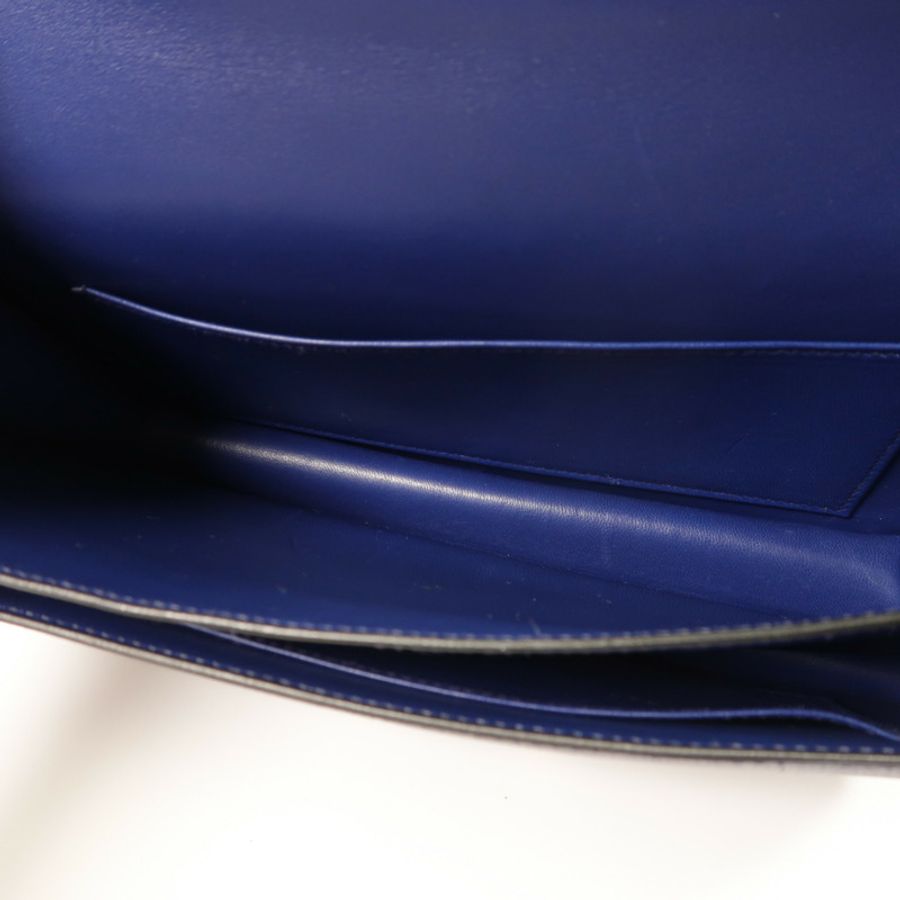 HERMES Epsom皮革Constance Elan肩背袋Bleu Saphir-4
