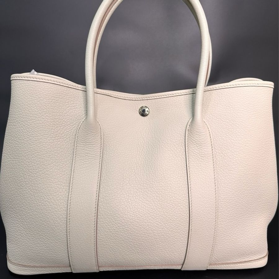 HERMÈS Tasche garden party 36 Benton 8L 冰川白-4