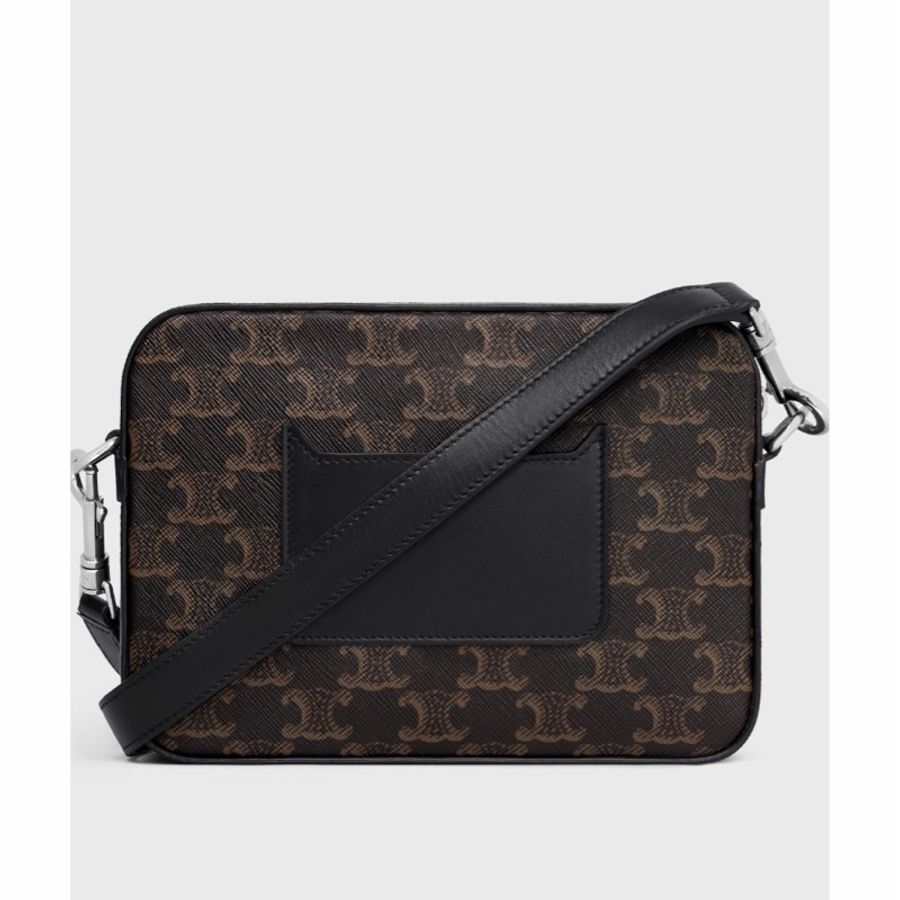 Celine 男士 TRIOMPHE CANVAS 拉鍊單肩包均碼碼小號、20.5cm*5cm*15cm-2