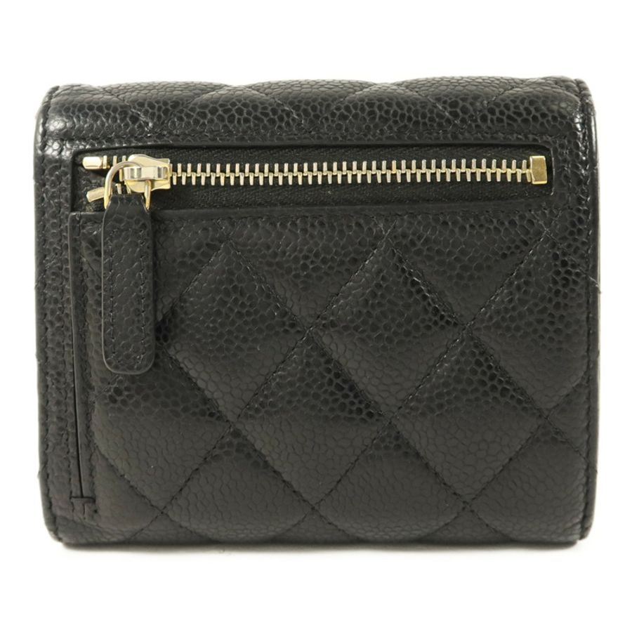 CHANEL 牛皮皮革Classic Small Flap Wallet錢包-1