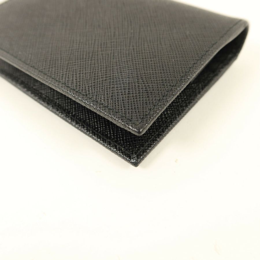 PRADA Saffiano皮革Small Bifold Wallet錢包-14