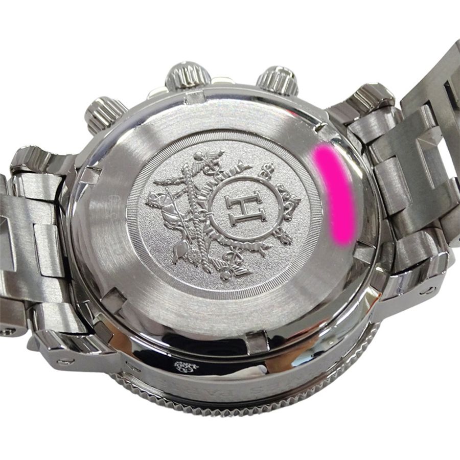 愛馬仕 (Hermes) 女士腕錶,品牌:Clipper Diver Chronograph Date,石英機芯,不鏽鋼 (SS),CL2.310,銀色和黑色-6