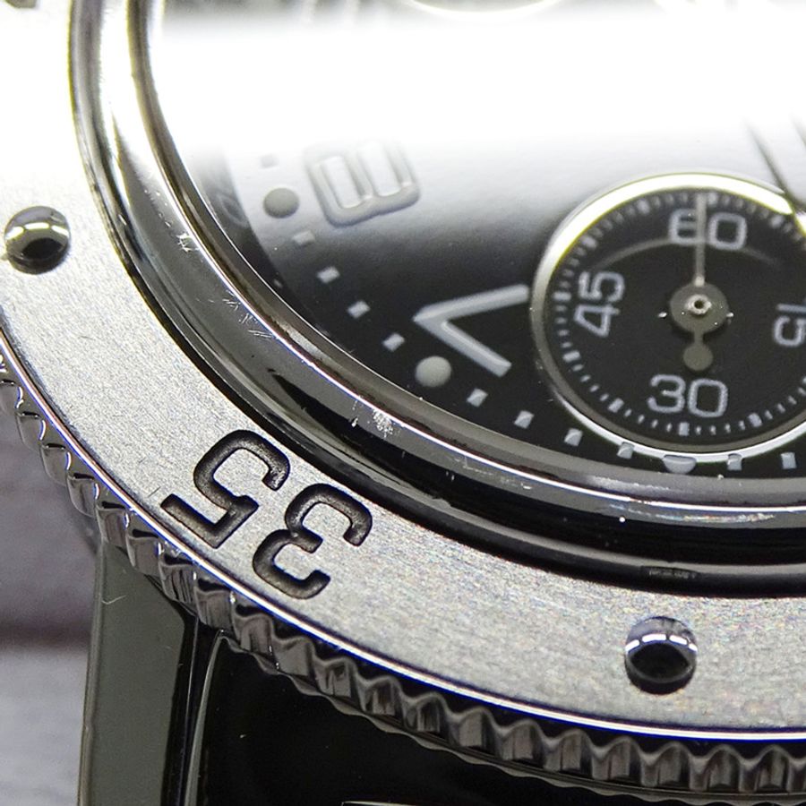 愛馬仕 (Hermes) 女士腕錶,品牌:Clipper Diver Chronograph Date,石英機芯,不鏽鋼 (SS),CL2.310,銀色和黑色-15